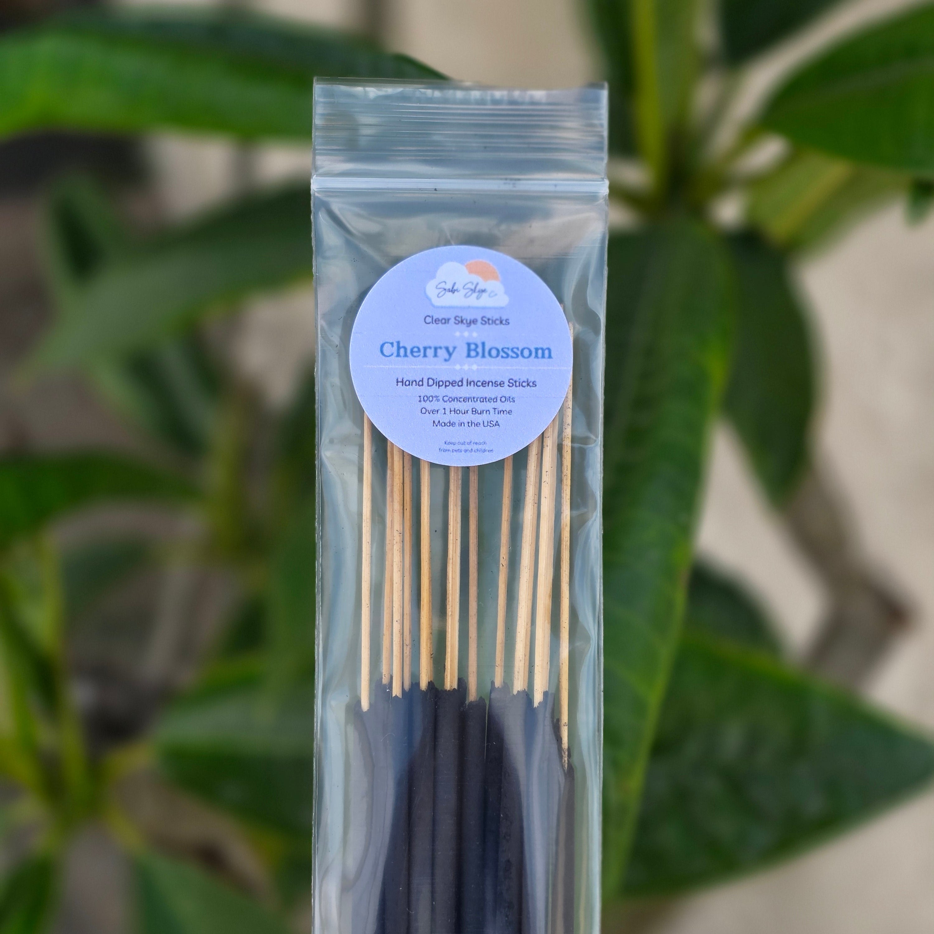 Cherry Blossom Clear Skye Sticks | Hand Dipped Incense Sticks