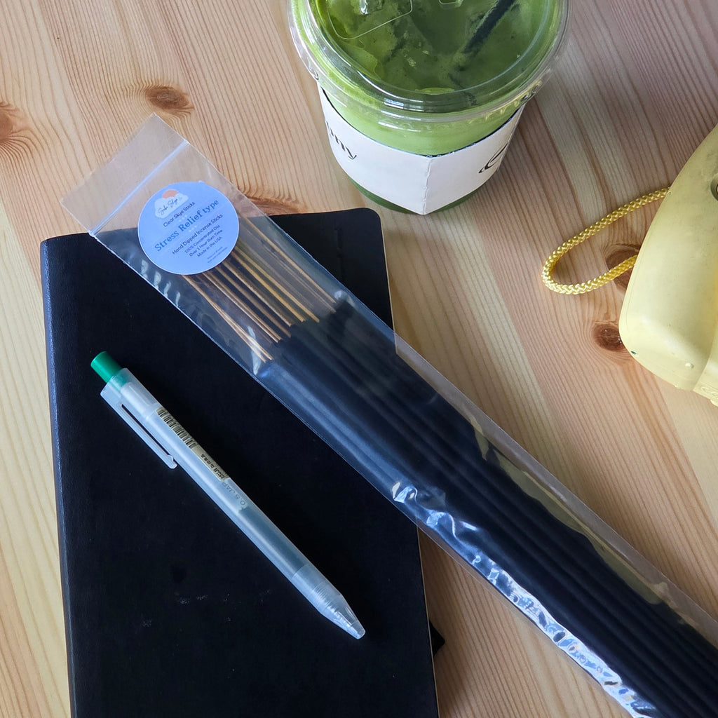 Stress Relief type Clear Skye Sticks | Hand Dipped Incense Sticks