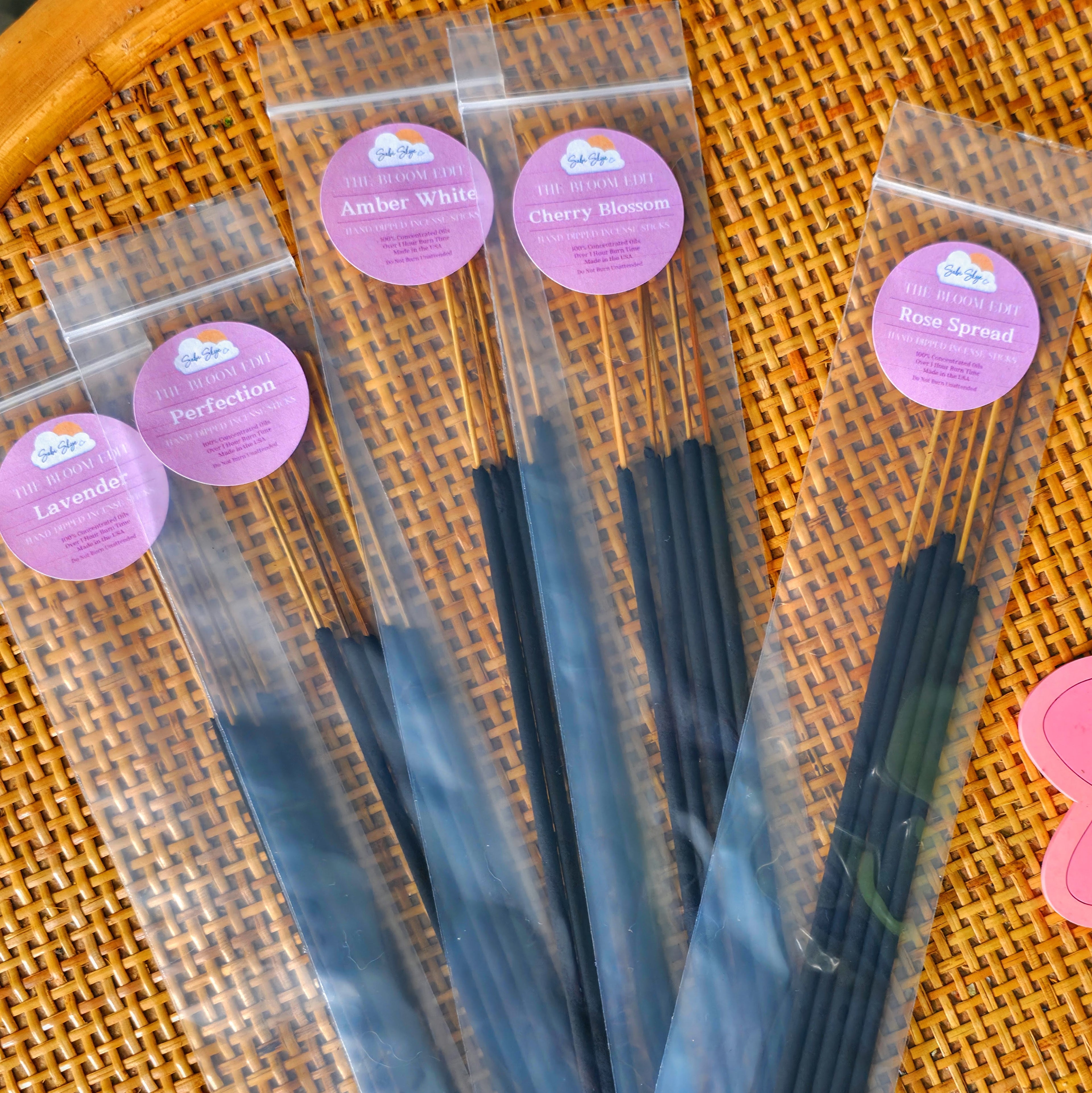 The Bloom Edit — Hand Dipped Incense Variety Pack | 25 Sticks, 5 Scents